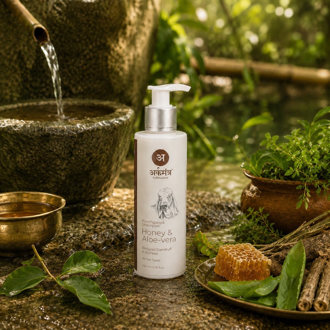 Honey & Aloe Vera Panchgavya Shampoo