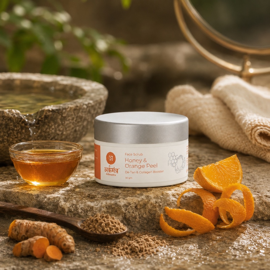 Honey & Orange Peel Face Scrub